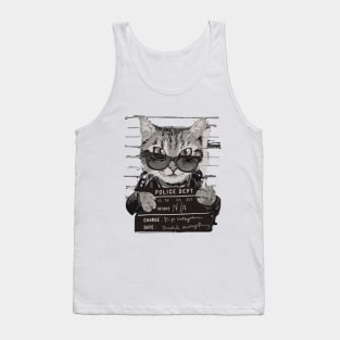 ugly, beautiful, lovely, cute cat design template Tank Top